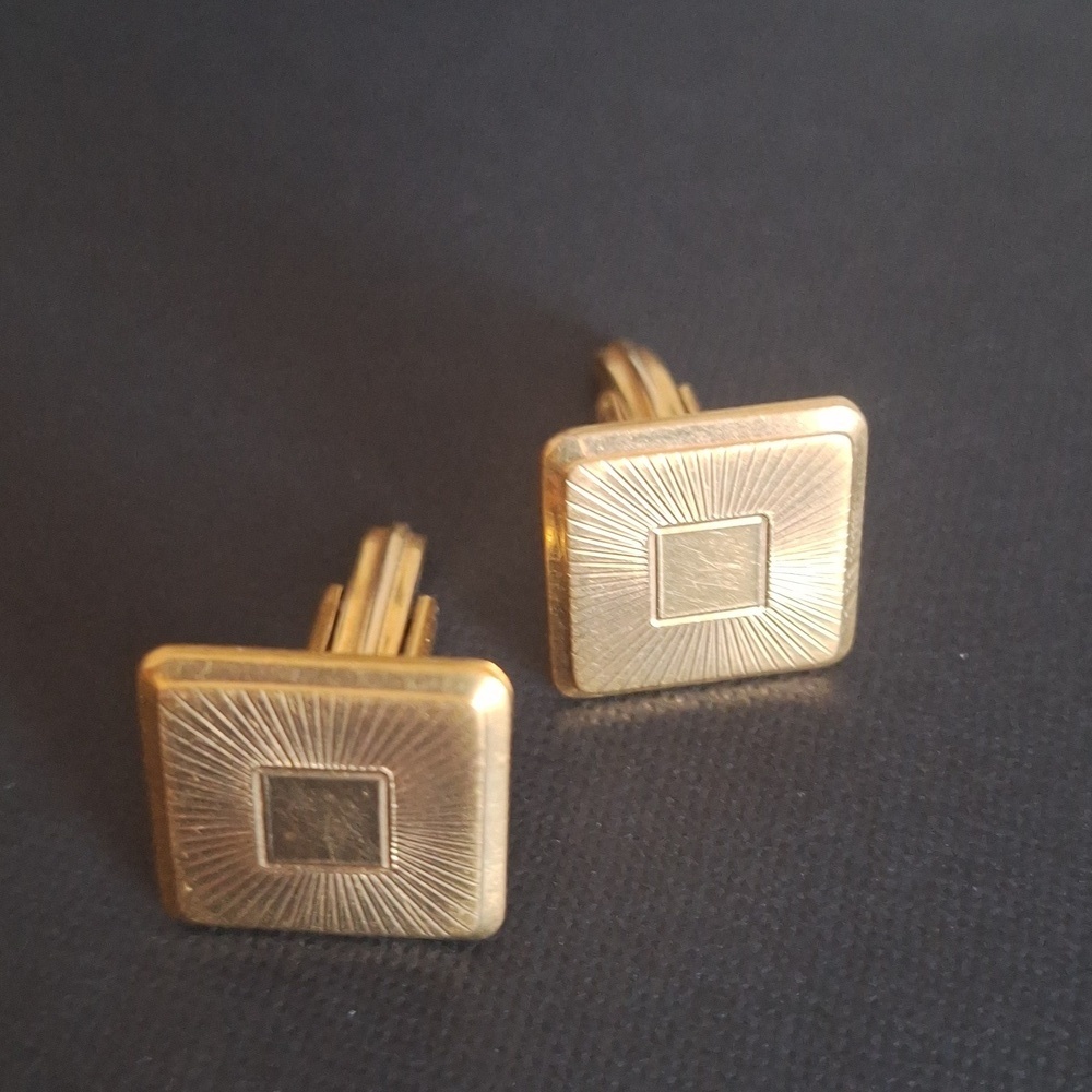 Vintage Gold Square Cufflinks